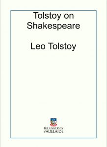 Download Tolstoy on Shakespeare pdf, epub, ebook