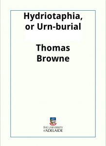 Download Hydriotaphia, or Urn-burial pdf, epub, ebook