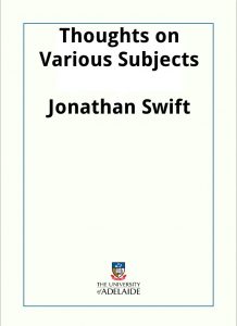 Download Thoughts on Various Subjects pdf, epub, ebook