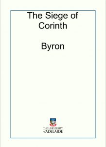 Download The Siege of Corinth pdf, epub, ebook