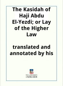 Download The Kasidah of Haji Abdu El-Yezdi pdf, epub, ebook