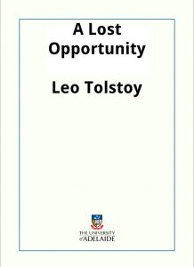 Download A Lost Opportunity pdf, epub, ebook