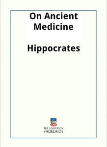 Download On Ancient Medicine pdf, epub, ebook