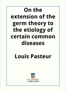 Download On the extension of the germ theory to the etiology of certain common diseases pdf, epub, ebook