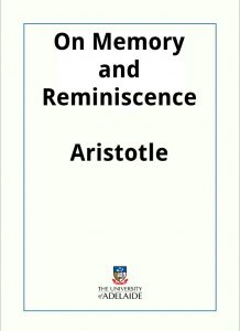 Download On Memory and Reminiscence pdf, epub, ebook