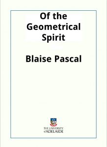 Download Of the Geometrical Spirit pdf, epub, ebook