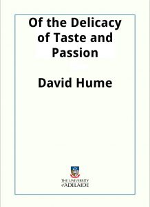 Download Of the Delicacy of Taste and Passion pdf, epub, ebook