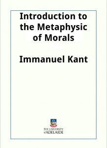 Download Introduction to the Metaphysic of Morals pdf, epub, ebook