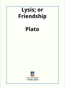 Download Lysis; or Friendship pdf, epub, ebook