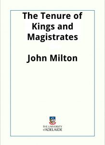 Download The Tenure of Kings and Magistrates pdf, epub, ebook