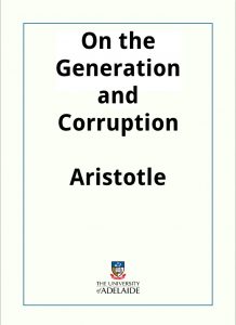 Download On the Generation and Corruption pdf, epub, ebook