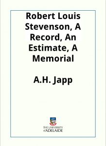 Download Robert Louis Stevenson, A Record, An Estimate, A Memorial pdf, epub, ebook