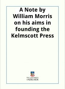 Download A Note by William Morris pdf, epub, ebook