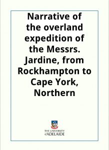 Download Narrative of the overland expedition of the Messrs. Jardine pdf, epub, ebook