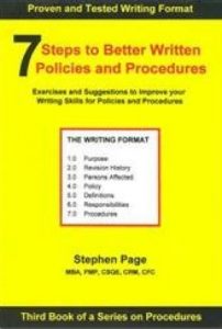 Download 7 Steps to Better Written Policies and Procedures: Instructional Guide to Filling in Writing Format Template (for a policy or procedure document) pdf, epub, ebook