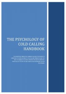 Download THE PSYCHOLOGY OF COLD CALLING HANDBOOK pdf, epub, ebook