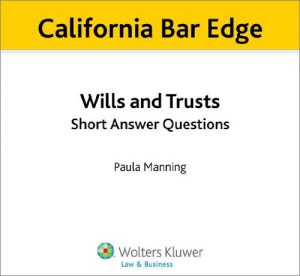 Download California Bar Edge: California Wills and Trusts Short Answer Questions for the Bar Exam pdf, epub, ebook