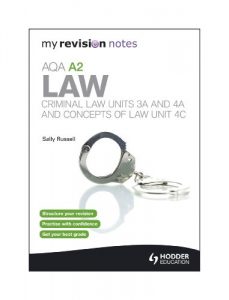 Download My Revision Notes: AQA A2 Law: Criminal Law Units 3A and 4A and Concepts of Law Unit 4C (-) pdf, epub, ebook