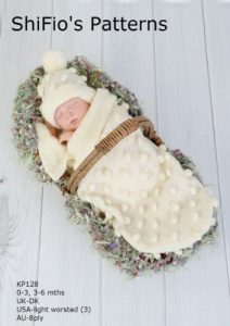 Download Knitting Pattern – KP128 – Baby papoose Cocoon Sizes: 0-3mths  3-6mths – UK Terminology pdf, epub, ebook