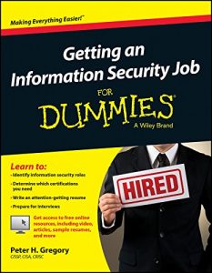 Download Getting an Information Security Job For Dummies pdf, epub, ebook