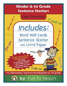 Download Kinder & 1st Grade Sentence Starters pdf, epub, ebook