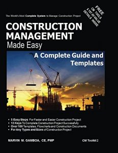 Download Construction Management Made Easy : A Complete Guide and Templates (CM Toolkit) pdf, epub, ebook