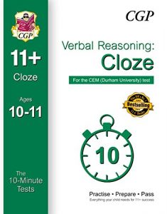Download 10-Minute Tests for 11+ Verbal Reasoning: Cloze Ages 10-11 (Book 1) – CEM Test pdf, epub, ebook