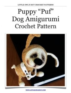 Download Puppy dog Puf Crochet Pattern Amigurumi toy (LittleOwlsHut) pdf, epub, ebook