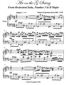 Download Air on the G String JS Bach Intermediate Piano Sheet Music pdf, epub, ebook