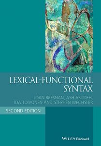 Download Lexical-Functional Syntax (Blackwell Textbooks in Linguistics) pdf, epub, ebook