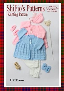 Download Knitting Pattern – KP29 – Baby Matinee Jacket, Hat, Shoes, Boys Girls – UK Terminology pdf, epub, ebook