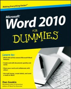 Download Word 2010 For Dummies pdf, epub, ebook