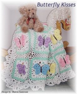 Download Butterfly Kisses baby afghan or blanket crochet pattern pdf, epub, ebook