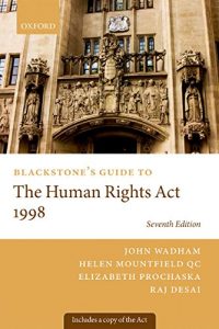 Download Blackstone’s Guide to the Human Rights Act 1998 (Blackstone’s Guides) pdf, epub, ebook