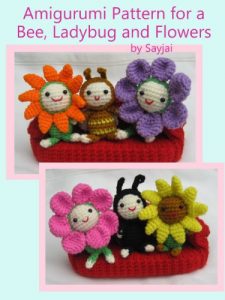 Download Amigurumi Pattern for a Bee, Ladybug and Flowers (Easy Crochet Doll Patterns Book 4) pdf, epub, ebook