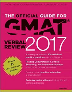 Download The Official Guide for GMAT Verbal Review 2017 with Online Question Bank and Exclusive Video pdf, epub, ebook