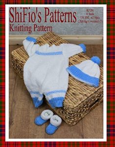 Download Knitting Pattern – KP281 – Baby Checkers Onesie and Hat, – 0-3mths – USA Terminology pdf, epub, ebook