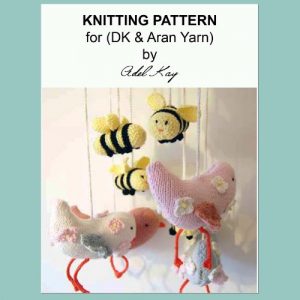 Download Ava Bird Bee Folk Art Mobile Baby Craft Novelty Pet Soft Toy Knitting Pattern pdf, epub, ebook