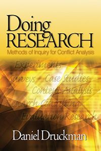 Download Doing Research: Methods of Inquiry for Conflict Analysis pdf, epub, ebook