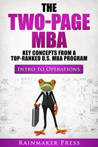 Download The Two-Page MBA: Introduction to Operations pdf, epub, ebook