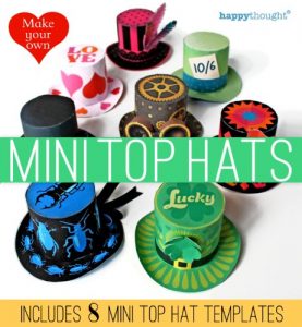 Download Make your own Mini top Hats: includes 8 mini top hat templates (Happythought paper craft Book 1) pdf, epub, ebook