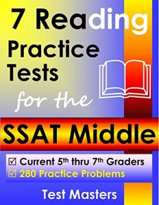 Download 7 Reading Practice Tests for the SSAT Middle pdf, epub, ebook