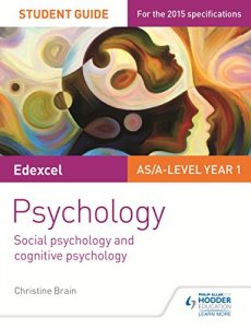 Download Edexcel Psychology Student Guide 1: Social psychology and cognitive psychology (Exexcel Psychology Student Gde) pdf, epub, ebook