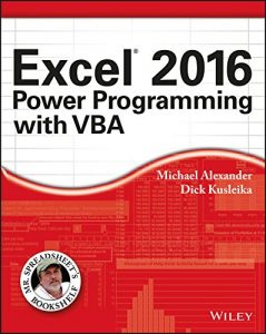 Download Excel 2016 Power Programming with VBA (Mr. Spreadsheet’s Bookshelf) pdf, epub, ebook