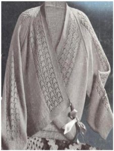 Download #0824 CROSS-OVER BED JACKET VINTAGE KNITTING PATTERN pdf, epub, ebook