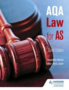 Download AQA Law for AS Sixth Edition pdf, epub, ebook