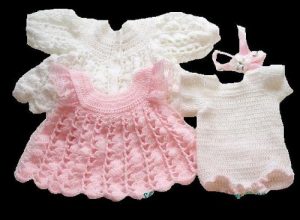 Download Crochet Pattern – CP32 –  Snowy Rose Dress Baby – USA terminology pdf, epub, ebook