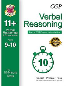 Download 10-Minute Tests for 11+ Verbal Reasoning Ages 9-10 – CEM Test pdf, epub, ebook