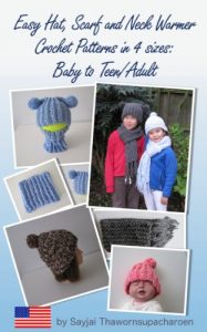 Download Easy Hat, Scarf and Neck Warmer Crochet Patterns in 4 sizes: Baby to Teen/Adult pdf, epub, ebook