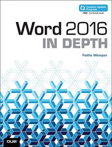 Download Word 2016 In Depth (includes Content Update Program) pdf, epub, ebook